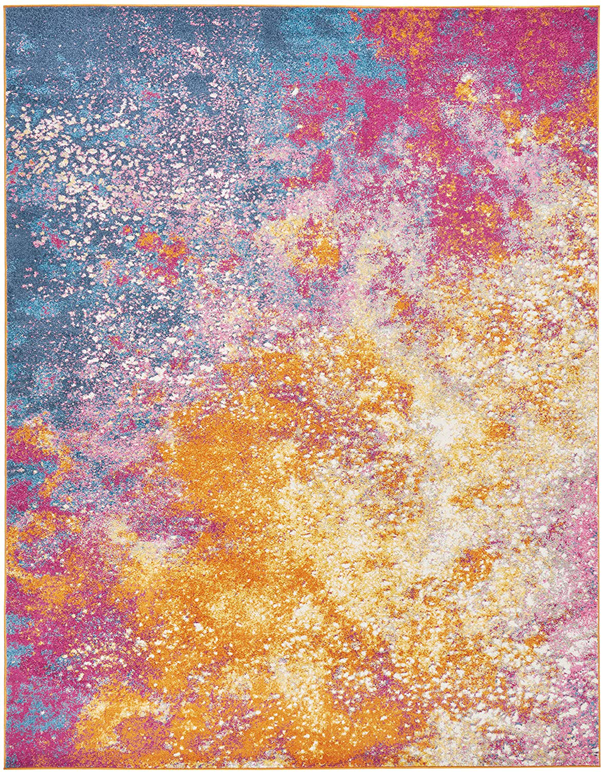 Nourison Passion Bohemian Abstract Sunburst 1'10" x 6' Area Rug, (6' Runner)