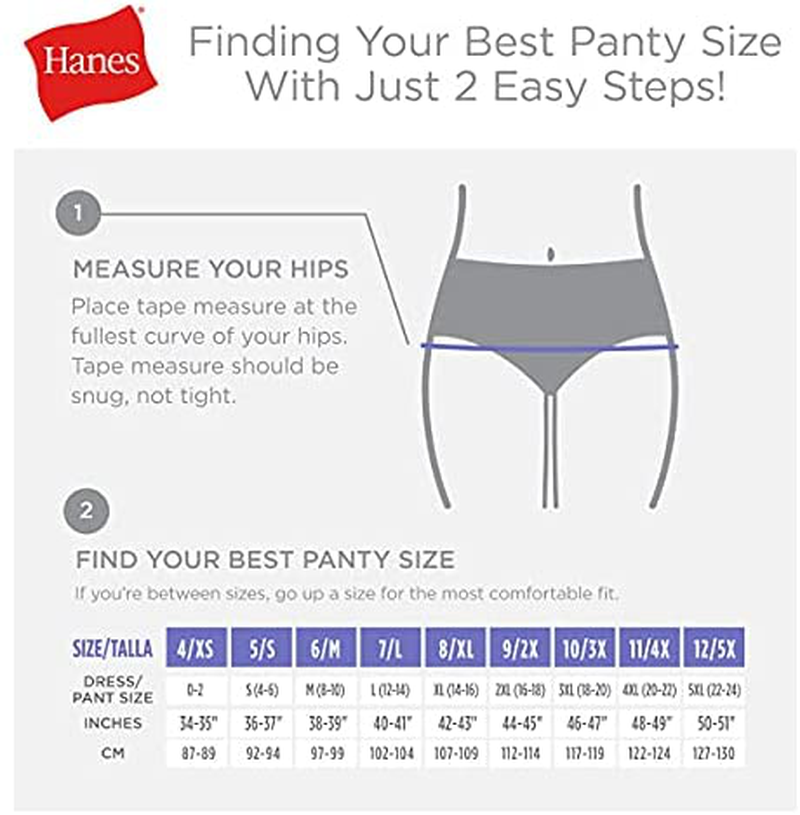 Hanes Women's Signature Breathe Cotton Brief Underwear 6-Pack