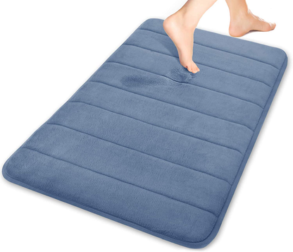 Memory Foam Bath Mat Rug, Comfortable, Soft, Super Water Absorption, Machine Wash, Non-Slip for Bathroom 