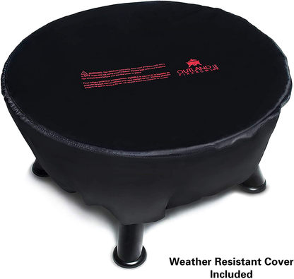 Outland Living Firebowl 883 Mega Outdoor Propane Gas Fire Pit with UV and Weather Resistant Durable Cover, 24-Inch Diameter 58,000 BTU