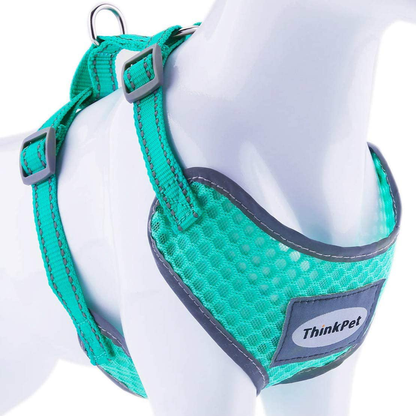 Reflective Breathable Soft Air Mesh No Pull Puppy Harness For Small To Medium Dogs And Cats