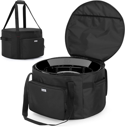 SAMDEW 19-Inch Outdoor Fire Pit Bag Compatible with Outland Firebowl Model 893 870 823, Firebowl Travel Carrying Case for 19-Inch Diameter Propane Gas Fire Pit, Black, Bag Only