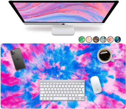 French Koko Large Mouse Pad, Desk Mat, Keyboard Pad, Desktop Home Office School Essentials College Cute Decor Big Extended Laptop Protector Computer Accessories Pretty Mousepad Women Girls XL