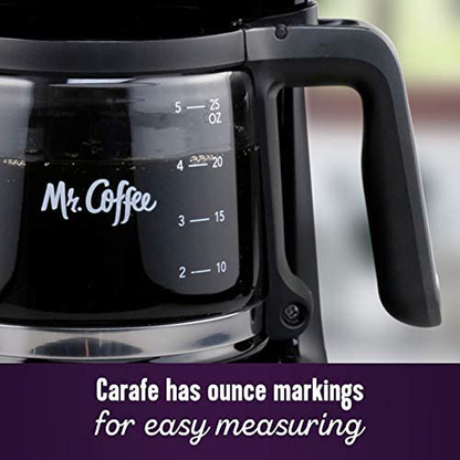 Mr. Coffee 2134286 ® 5-Cup Mini Brew Switch Coffee Maker, White