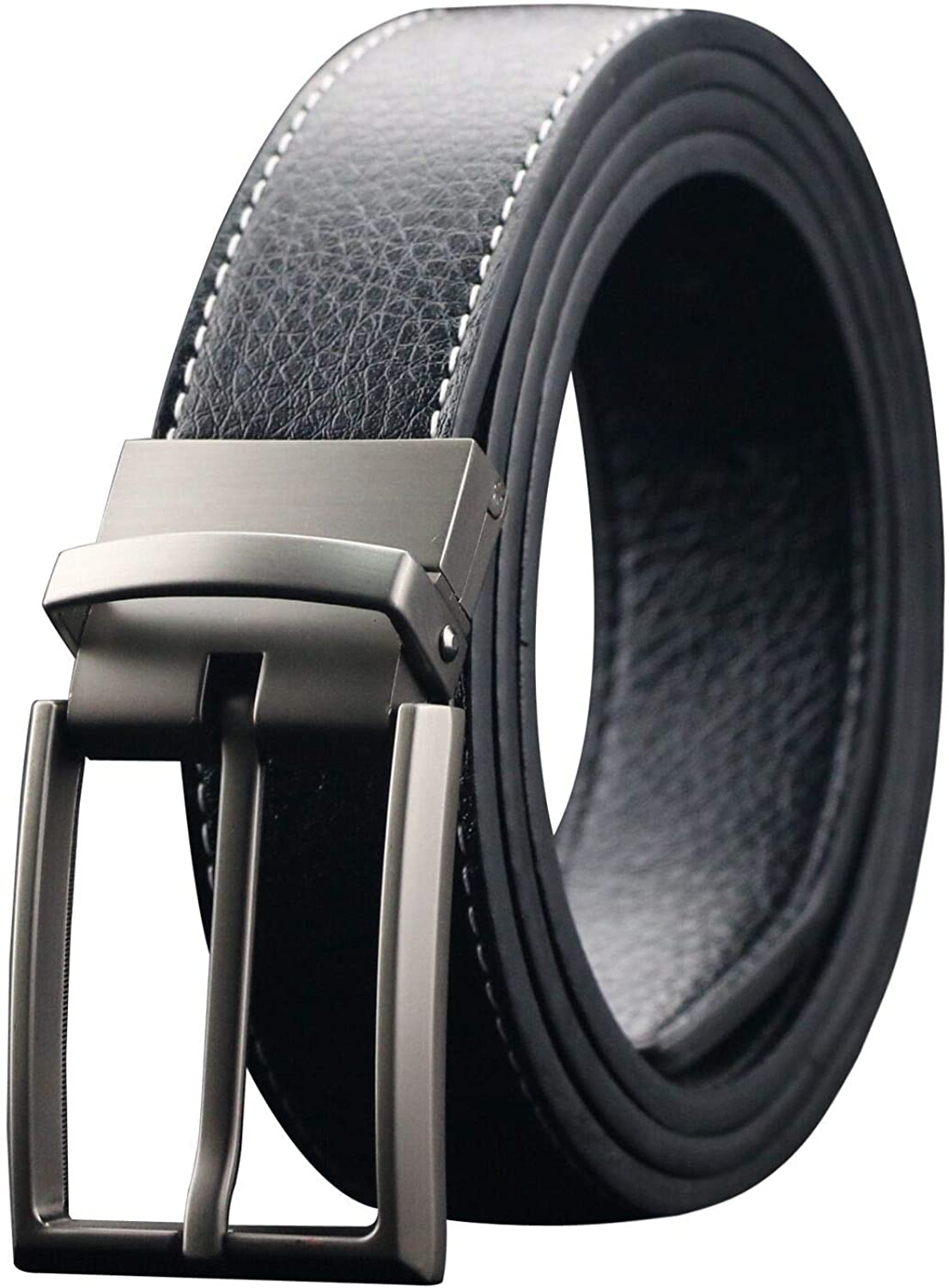 Men's Casual Reversible Leather Dress Belt