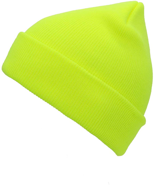 Men Women Black Beanie Hat Soft Winter Beanies Cuff Beanie Skull Caps Knit Hats