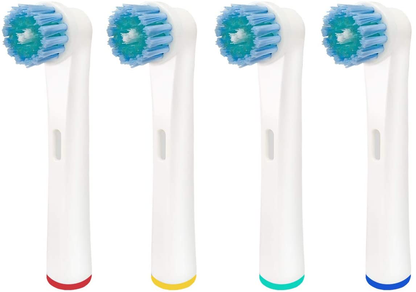 4 or 8 Pack Replacement Toothbrush Heads - Compatible with Oral-B Braun Electric Toothbrush