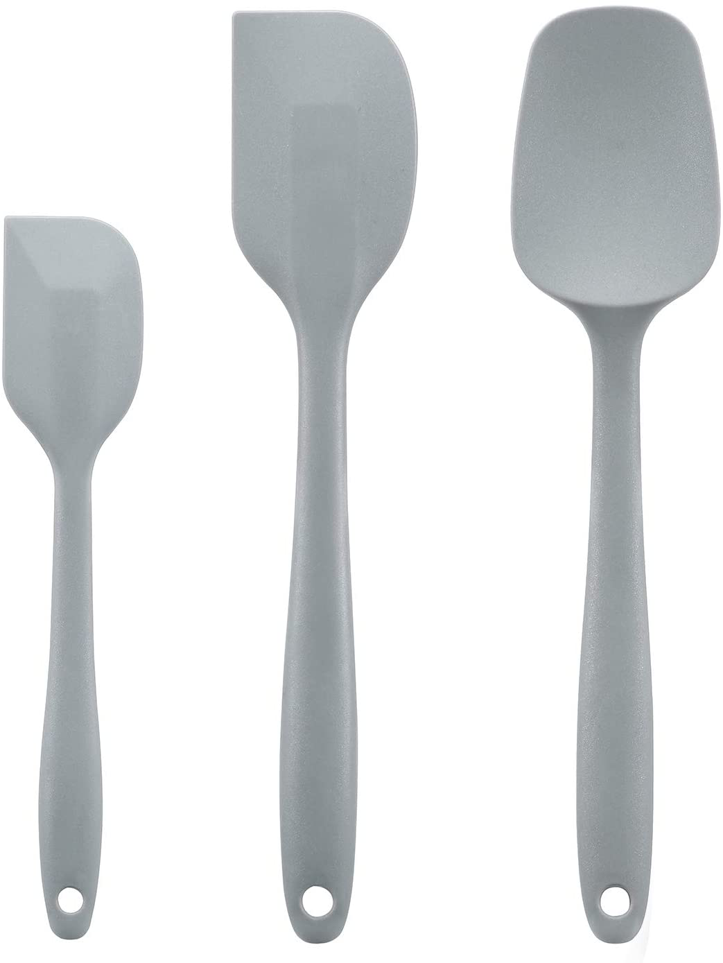 Cooptop Silicone Spatula Set - Rubber Spatula - Heat Resistant Baking Spoon & Spatulas (Aqua Sky)