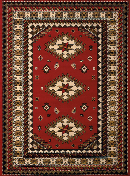 United Weavers of America Dallas Tres Rug, 2 x 3', Red