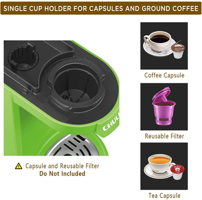 CHULUX Coffee Maker Single-Serve Coffee Machine for Capsule,Orange