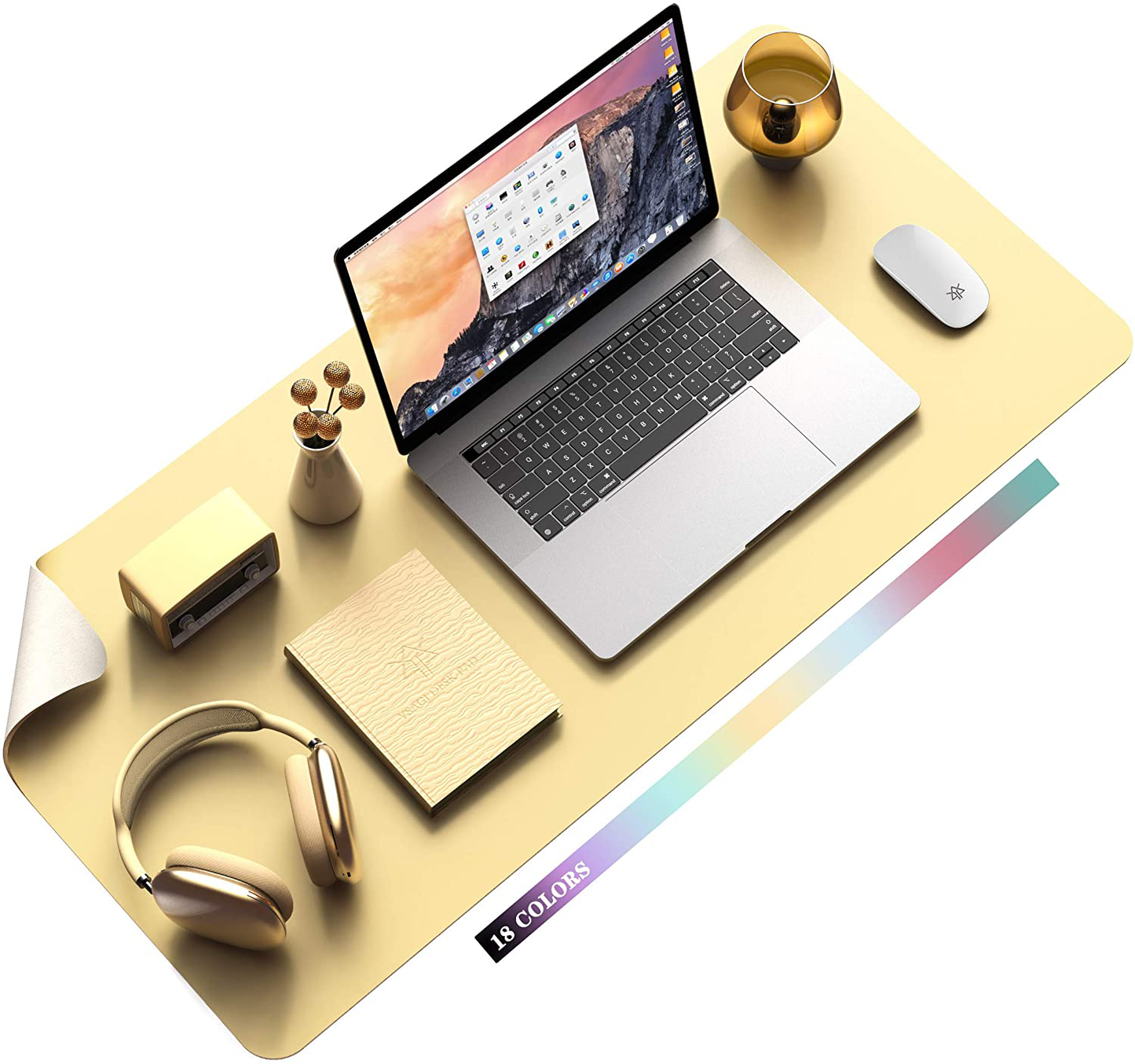 Writing Desk Pad Protector, Anti-Slip Thin Mousepad for Computers,Office Desk Accessories Laptop Waterproof Desk Protector for Office Decor and Home