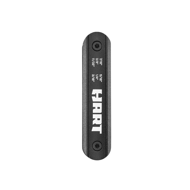 HART SAE 6-Piece Portable Folding Nut Drivers With Durable Housing