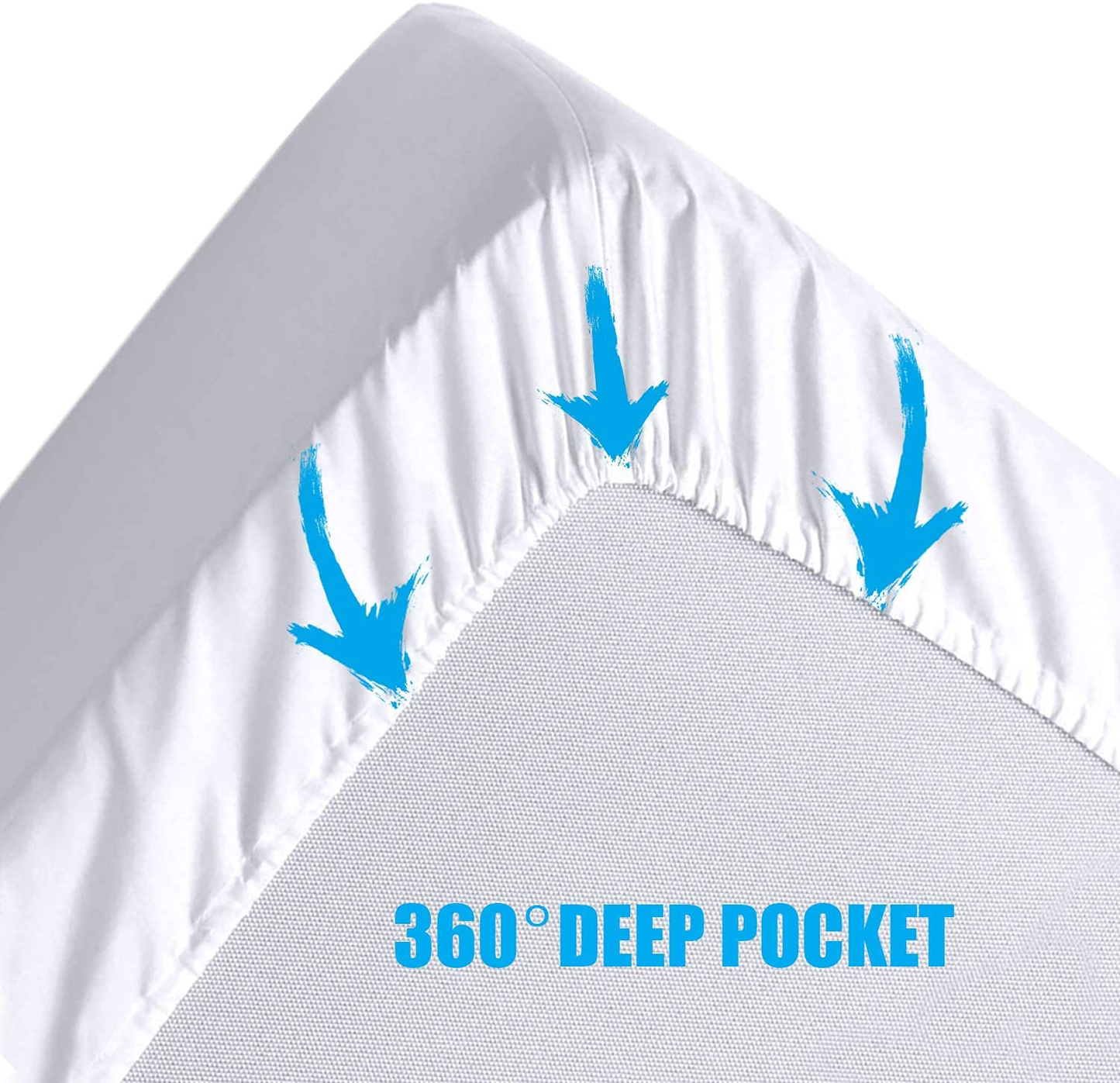 LDC Twin Mattress Pad with 16-Inch Deep Pocket, Comfortable, Breathable, Easy to Put on, The Stretchable Quilted Fitted Mattress Cover