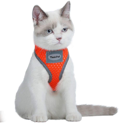 Reflective Breathable Soft Air Mesh No Pull Puppy Harness For Small To Medium Dogs And Cats