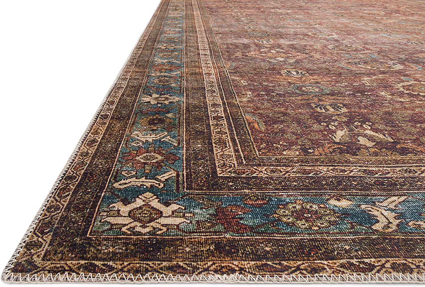Loloi II Layla LAY-13 Antique Traditional Accent Rug 3'-6" x 5'-6"