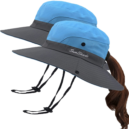 Fishing Sun Bucket Hat for Men or Women 3” Wide Brim UPF 50+