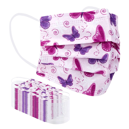 Disposable Face Mask, 3 Ply Protection Face Masks - Multiple Designs available