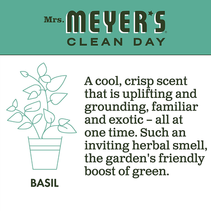 Mrs. Meyer's Clean Day Liquid Hand Soap Refill, Basil, 1 Pack
