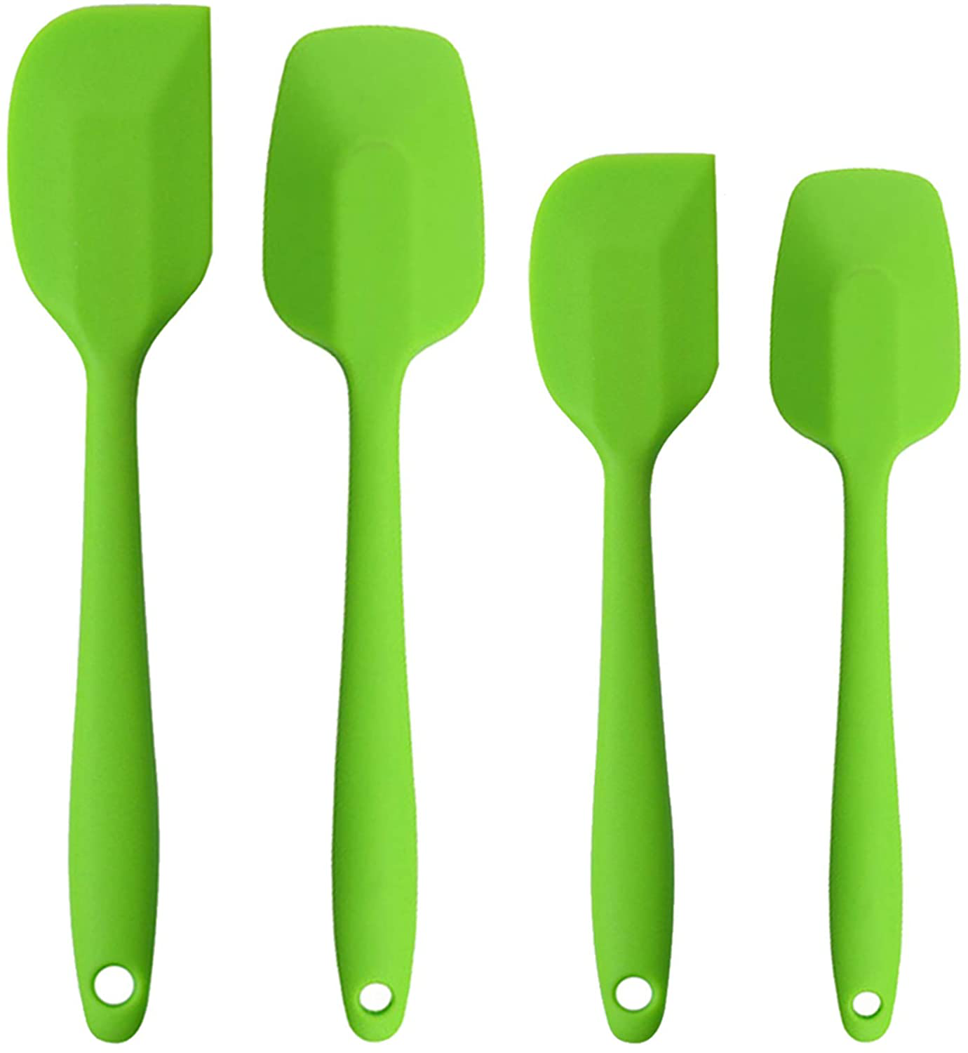 Silicone Spatulas, 11 inch Rubber Spatula Heat Resistant Non-Stick Flexible Scrapers Baking Mixing Tool (4 Piece)