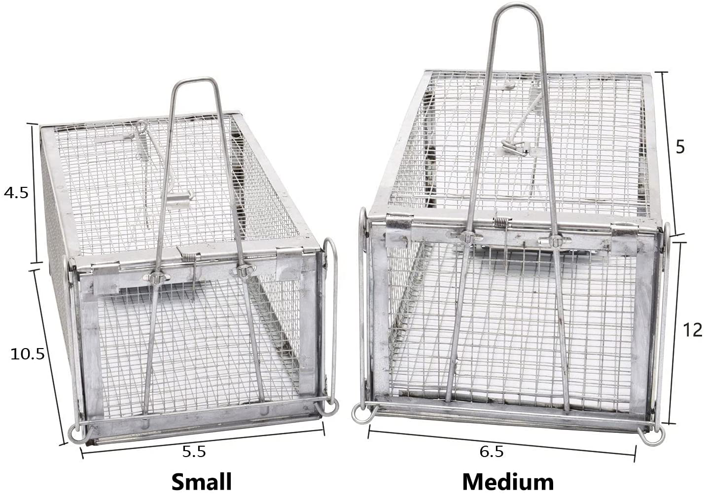 Kensizer Animal Humane Live Cage Trap That Work for Rat Mouse Chipmunk Mice Voles Hamsters and Other Small Rodents, Trampa para Ratones, Catch and Release