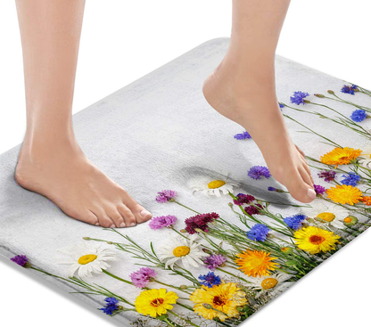 Bath Mats for Bathroom, Bathroom Mats Rugs Non-Slip,  Washable Cover 