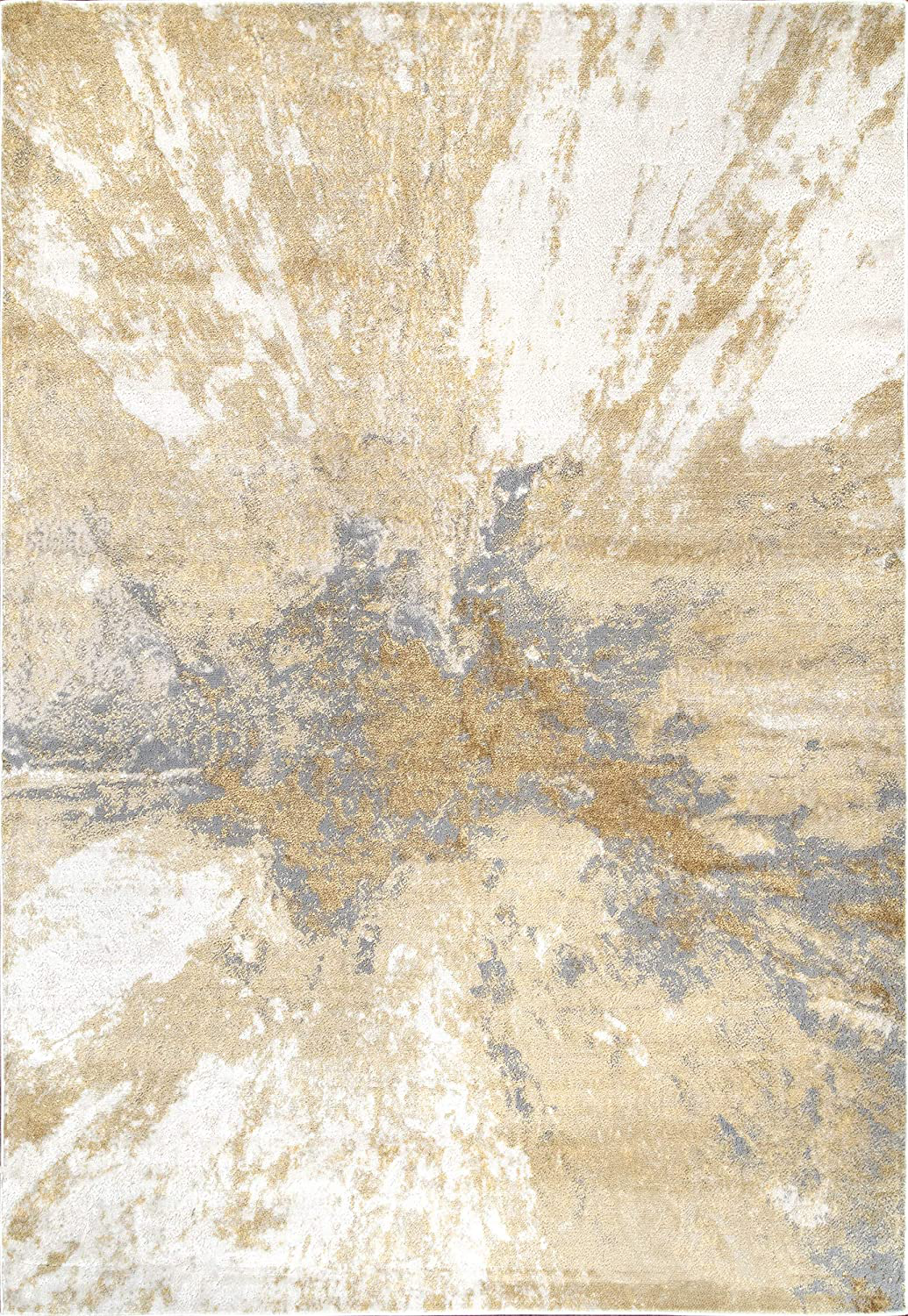 nuLOOM Cyn Abstract Runner Rug, 2' 8" x 8', Silver