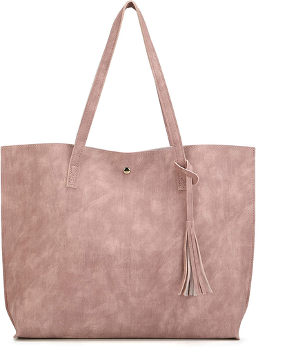 Women's Tote Bags Top Handle Satchel Handbags Faux Leather Tassel Shoulder Purse