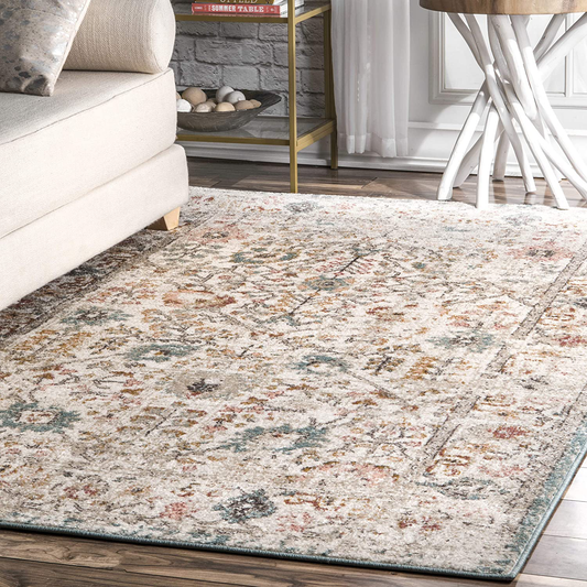 nuLOOM Rose Persian Vintage Area Rug, 3' x 5', Beige