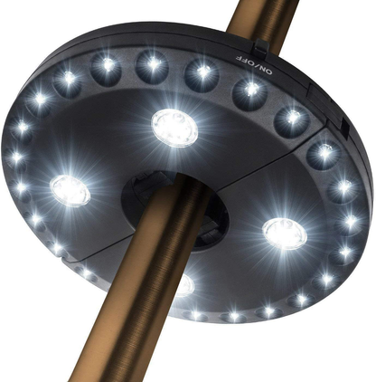  Patio Umbrella Light 3 Brightness Modes Cordless 28 LED Lights at 200 lumens