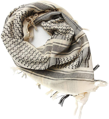 FREE SOLDIER Scarf Military Shemagh Tactical Desert Keffiyeh Head Neck Scarf Arab Wrap with Tassel 43x43 inches