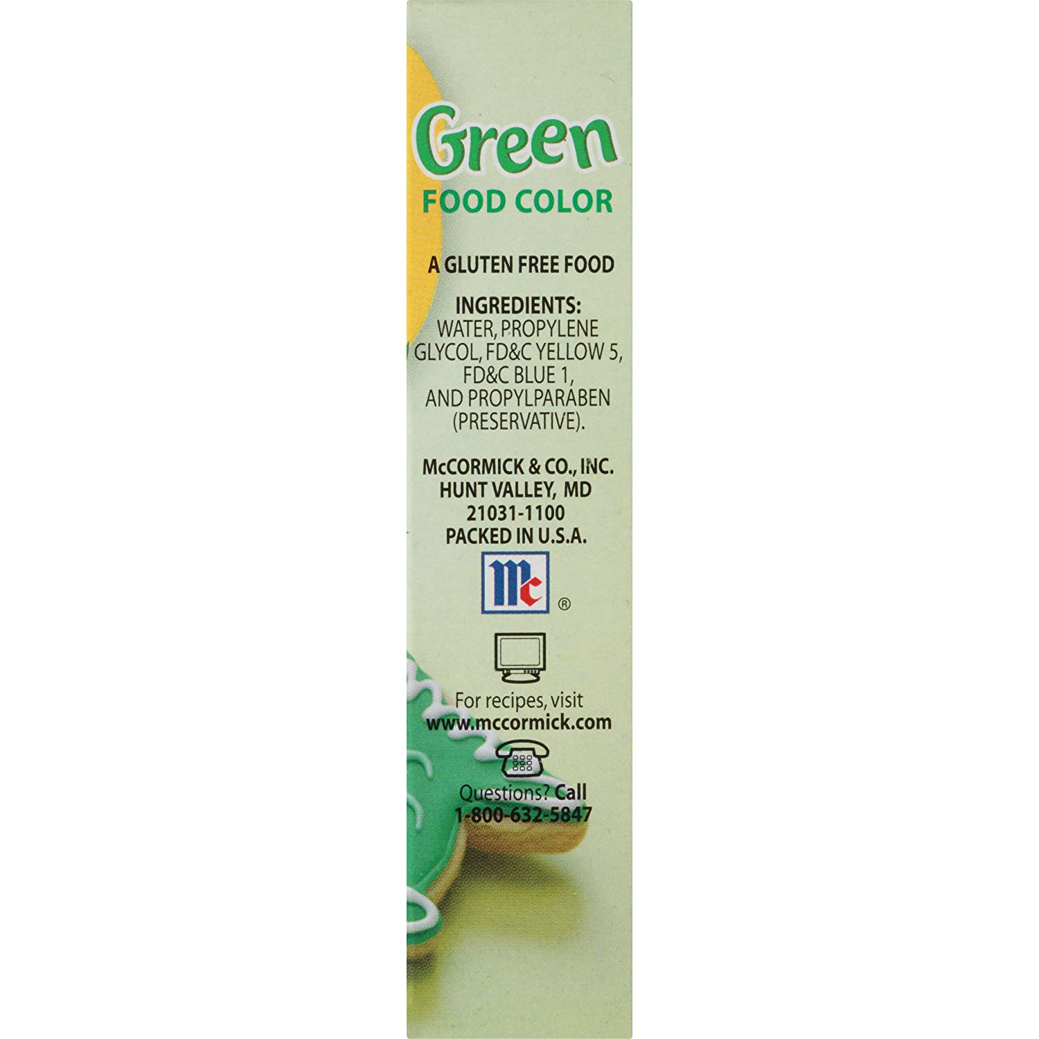 McCormick Green Food Color, 1 Fl Oz (Pack of 1)