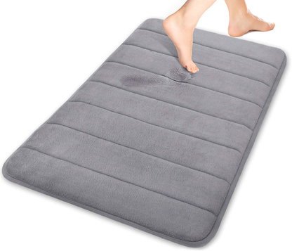 Memory Foam Bath Mat Rug, Comfortable, Soft, Super Water Absorption, Machine Wash, Non-Slip for Bathroom 