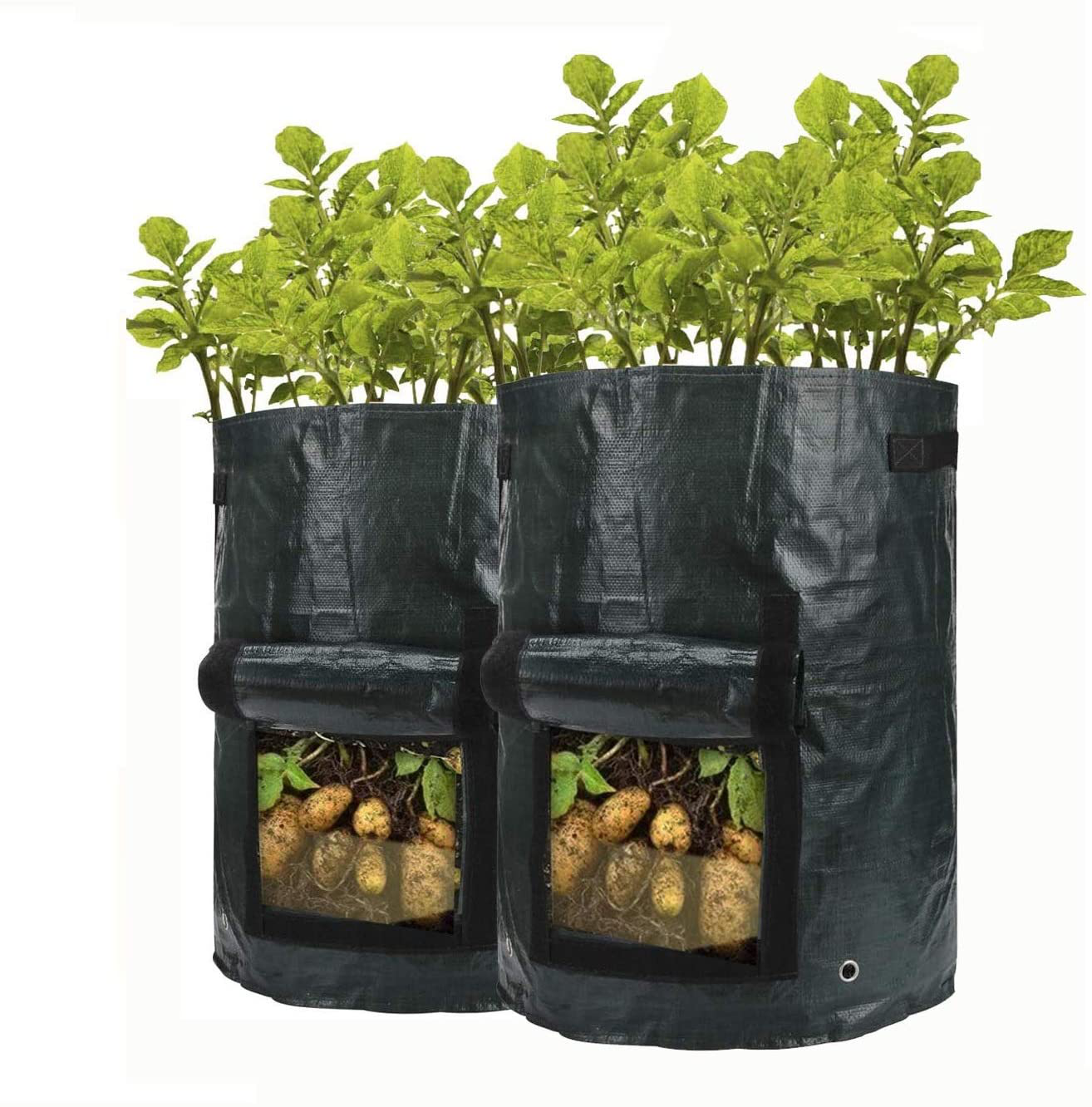 7 or 10 Gallon Grow Bags Fabric Pots with Handles