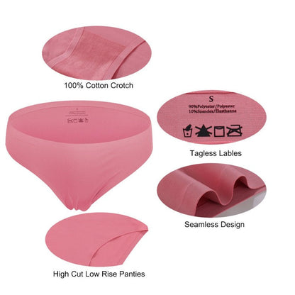 10 Pack Seamless No Show Underwear for Women