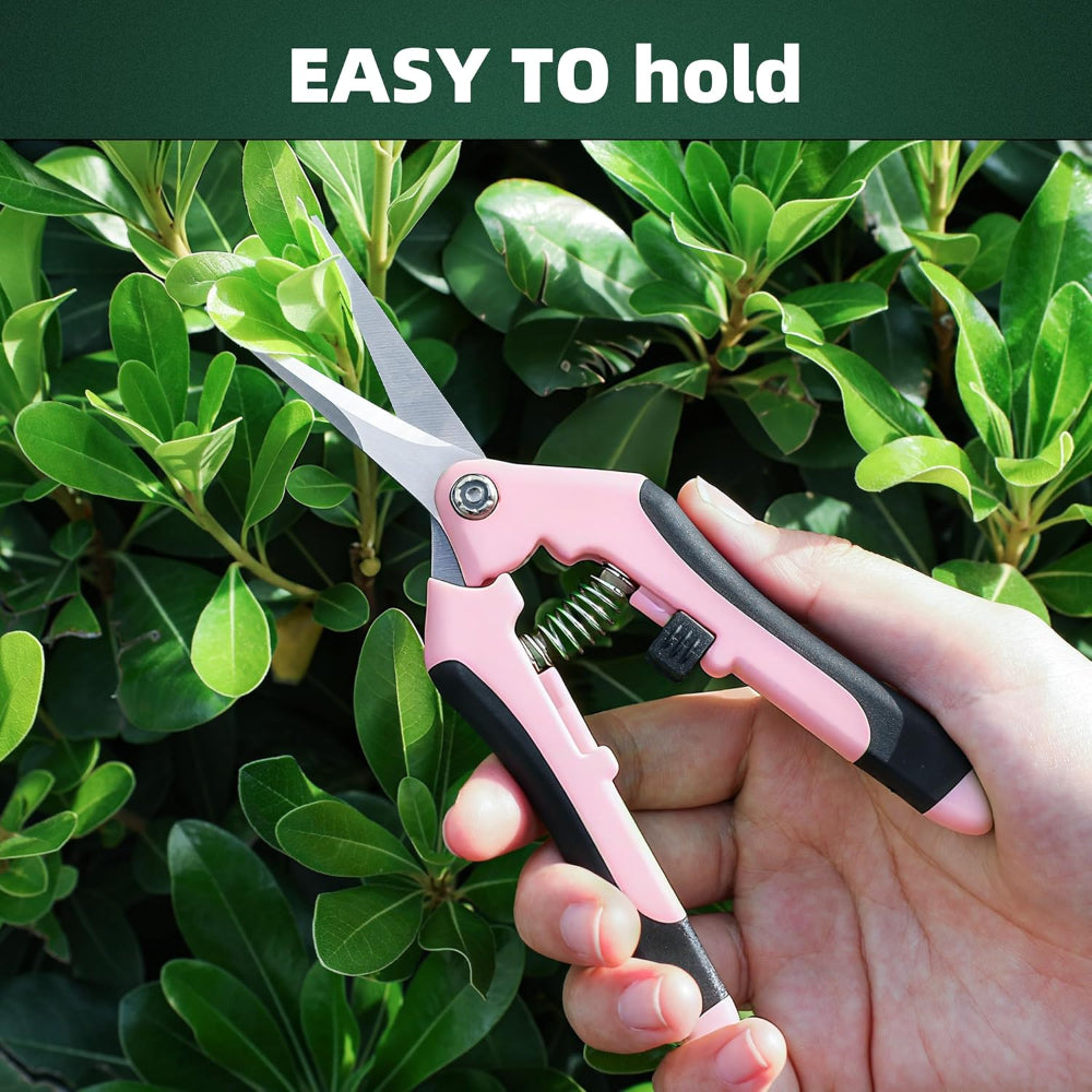 3-Pack Garden Pruning Shears – Stainless Steel Gardening Shears, Scissors, Clippers & Snips for Yard and Garden