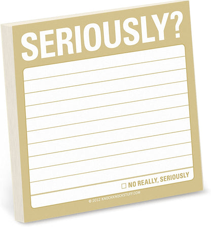 Funny Mental Note Sticky Notepad