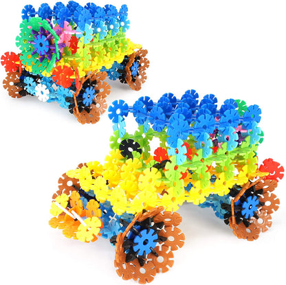 Brain Flakes 500 Piece Interlocking Plastic Disc Set - A Creative and Educational Alternative to Building Blocks - Tested for Children's Safety - A Great Stem Toy for Both Boys and Girls