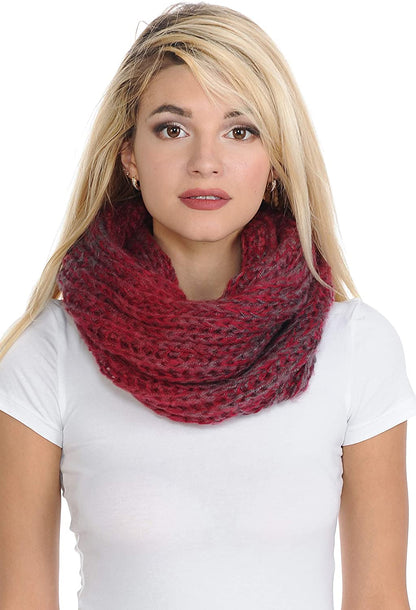 Basico Infinity Scarf | Winter Crochet Knit Scarf in One Size