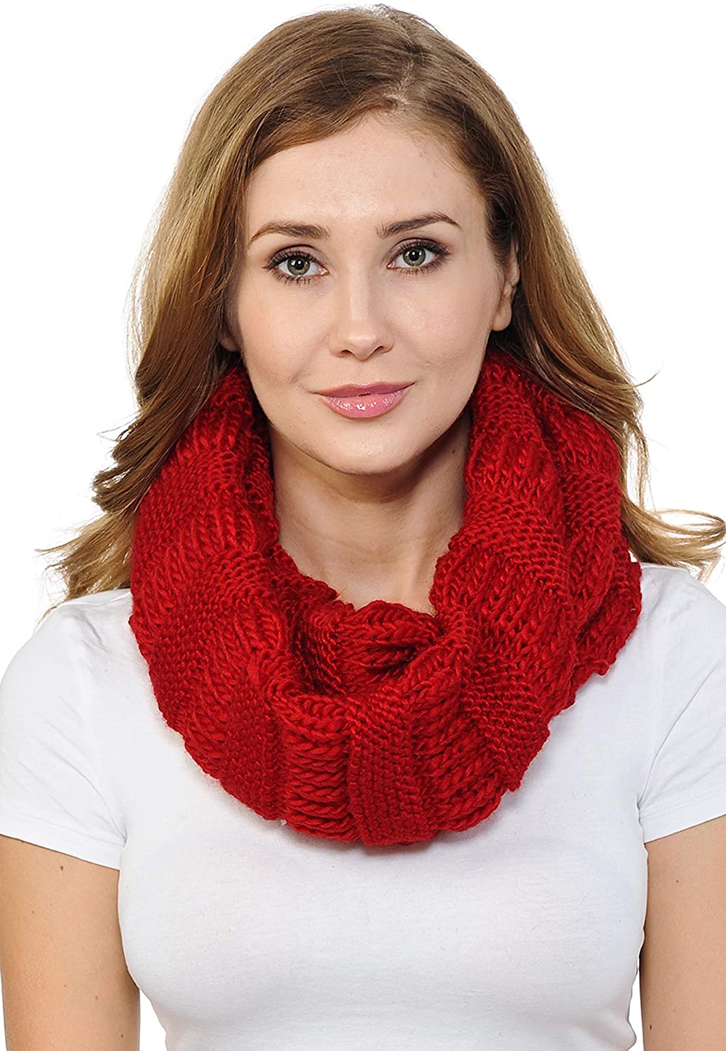 Basico Infinity Scarf | Winter Crochet Knit Scarf in One Size