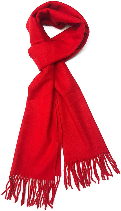 Calvia Cashmere Feel Scarf - Super Soft & Warm for Winter - Elegant Looks for Women & Men