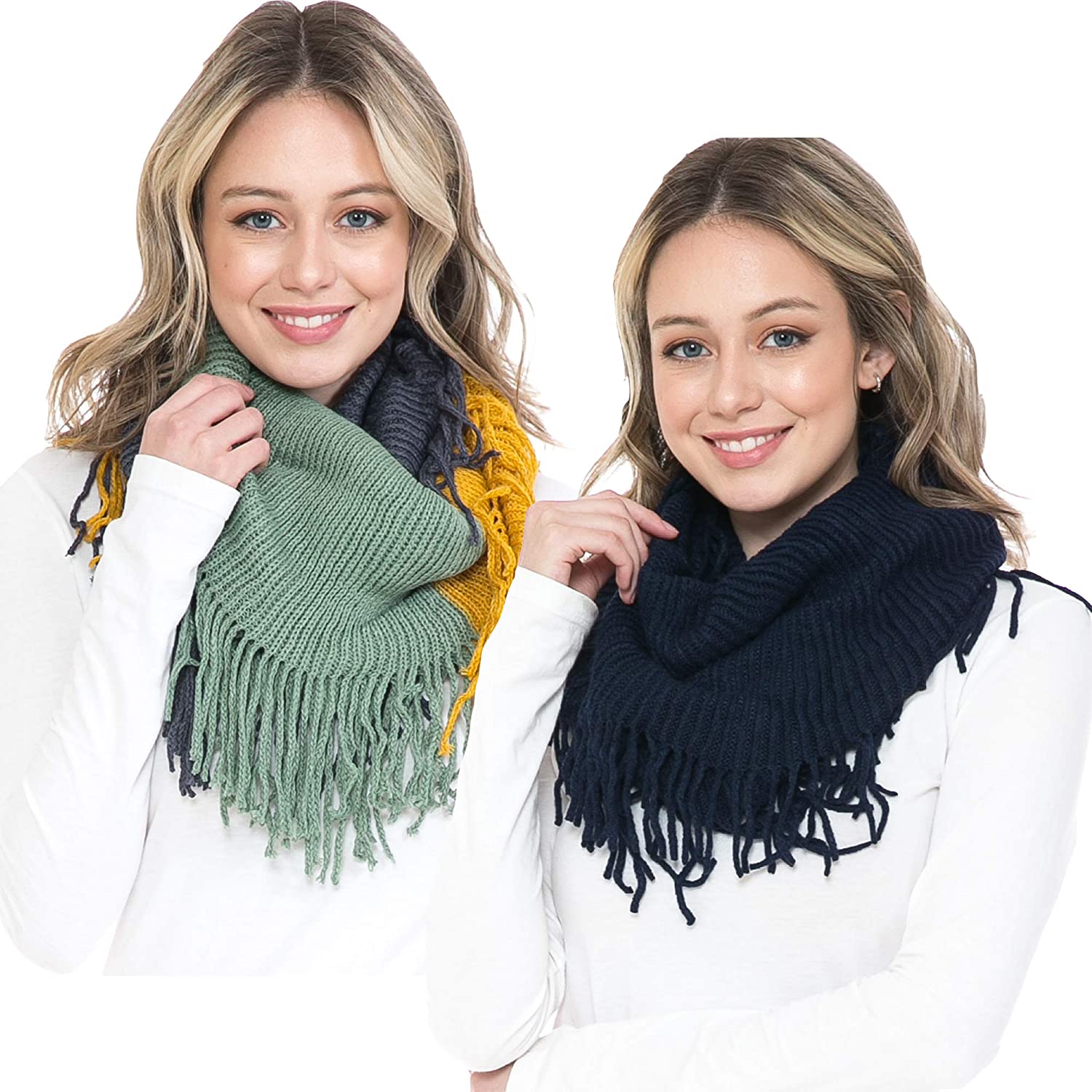 Basico Scarfs For Women Fashion, Soft Winter Scarf Masks, Infinity Scarves Neck Warmer