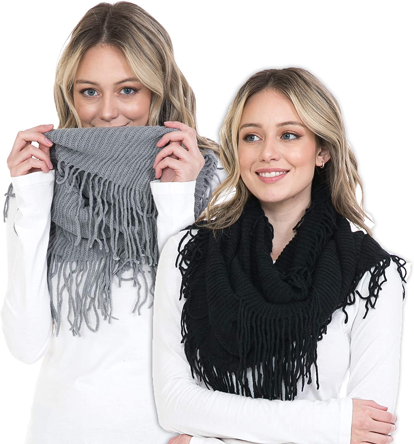 Basico Scarfs For Women Fashion, Soft Winter Scarf Masks, Infinity Scarves Neck Warmer