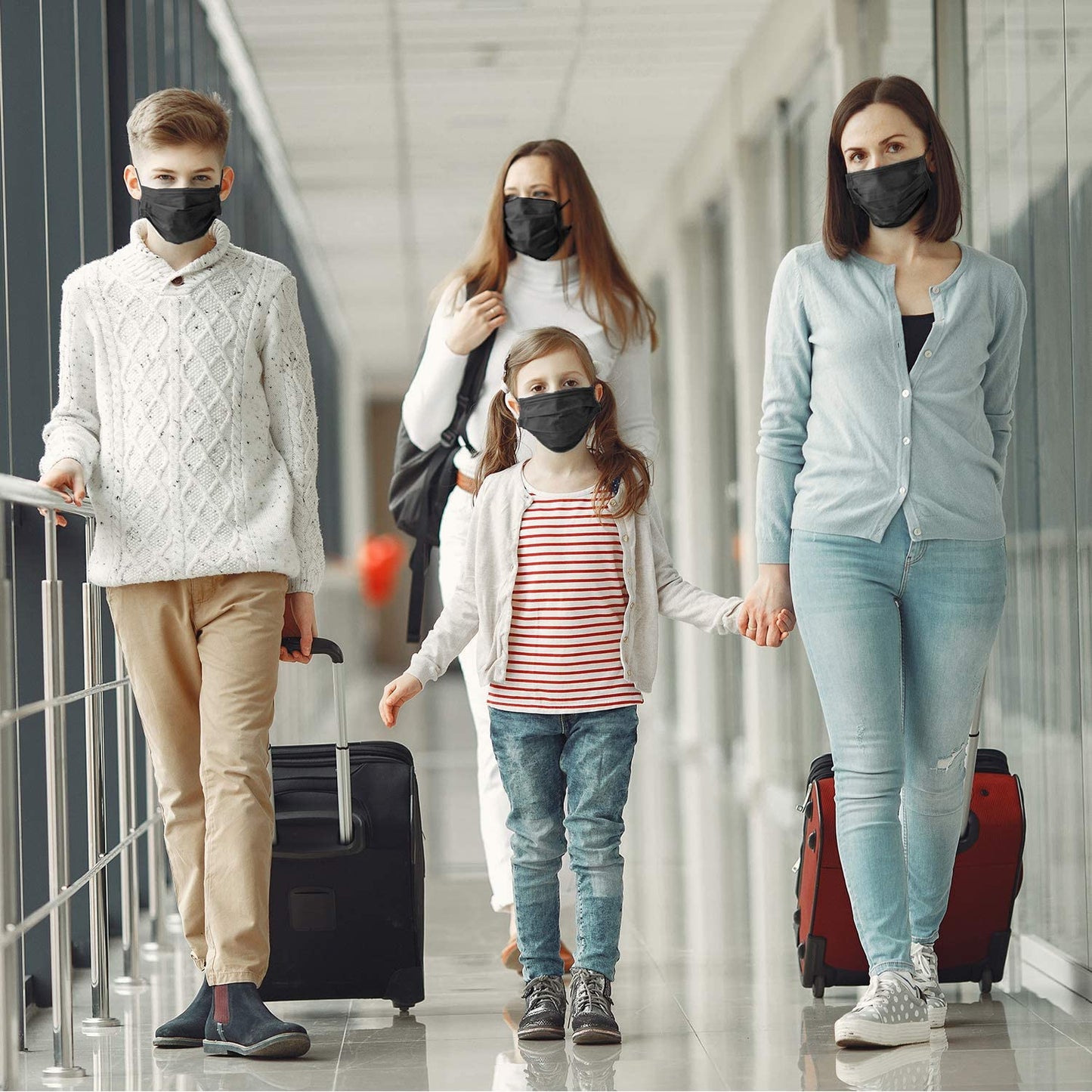 Face Masks - Disposable Face Masks for Men & Women - 3 Layers Protection - Comfortable/Adjustable/Breathable mask