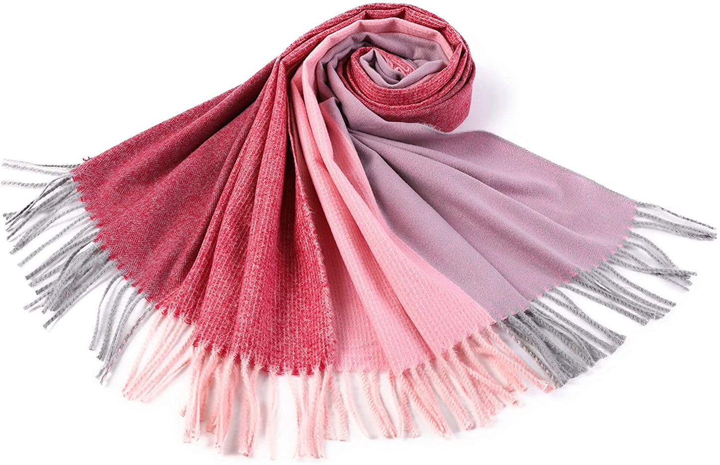 PINCTROT Chunky Large Blanket Scarf for Men Women Warm Cozy Plaid Tartan Wrap Super Soft Shawl Cape