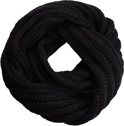 NEOSAN Women's Men Thick Winter Knitted Infinity Circle Loop Scarf