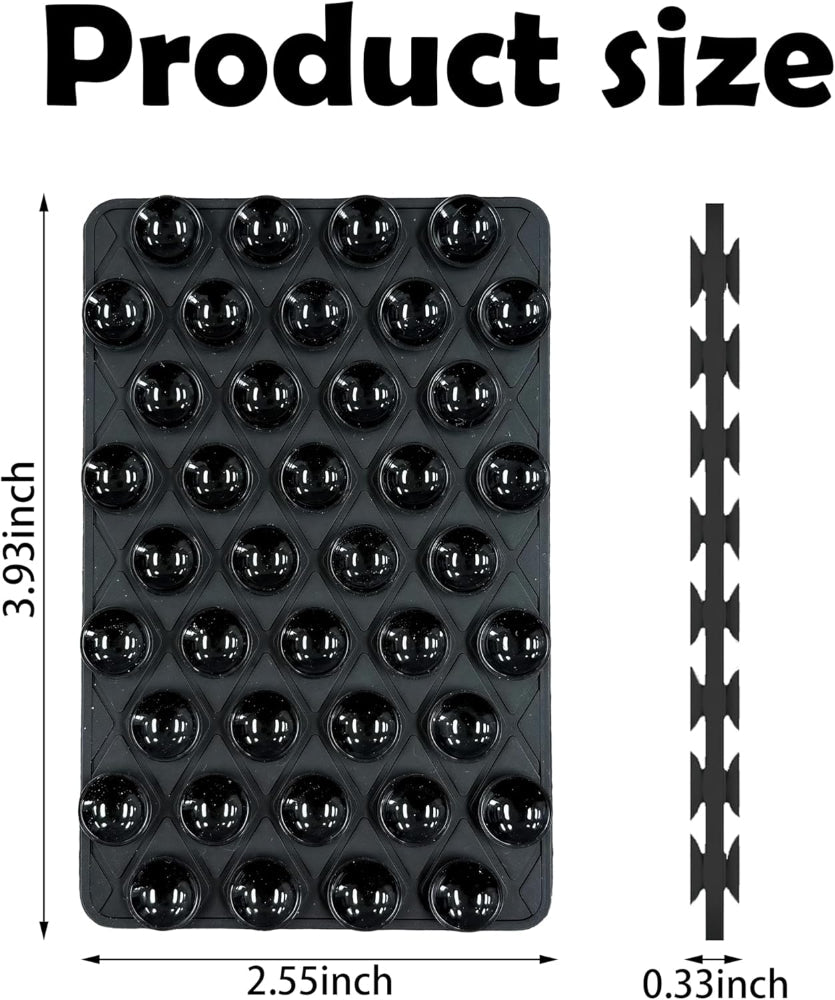 6-Pack Silicone Double-Sided Suction Cup Phone Mount – Detachable Hands-Free Strong Grip Holder Stand for Selfies & Videos