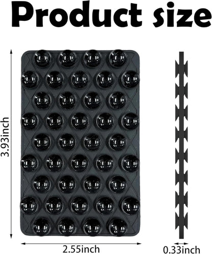 6-Pack Silicone Double-Sided Suction Cup Phone Mount – Detachable Hands-Free Strong Grip Holder Stand for Selfies & Videos