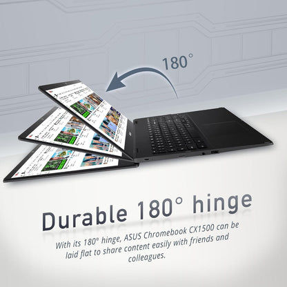 15.6" FHD Chromebook Laptop – Intel Celeron, 4GB RAM, 64GB eMMC, Wi-Fi & Bluetooth (Renewed)