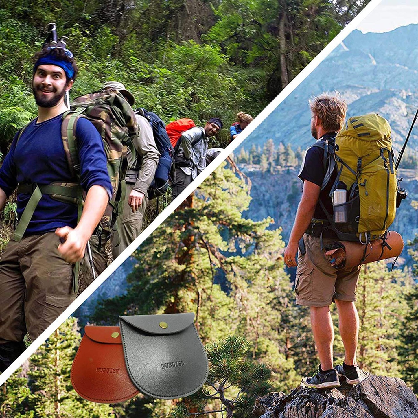 HUBUISH Camping Tripod Board Accessories - Turn Branches into Campfire Tripod Grill for Cooking, Portable Camping Gear and Equipment for Camper/Hiker Travel Outdoor Firepit Hang Pot Cooking