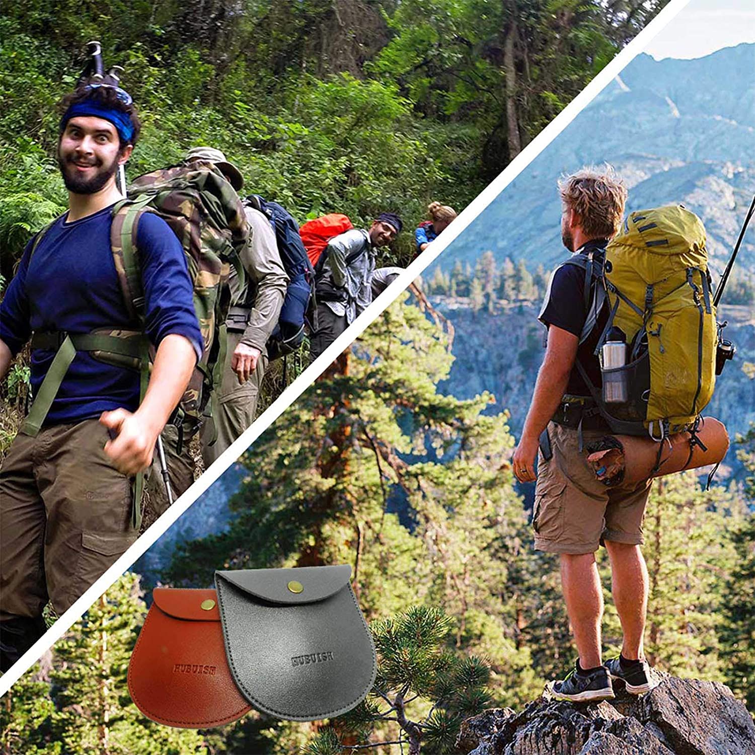 HUBUISH Camping Tripod Board Accessories - Turn Branches into Campfire Tripod Grill for Cooking, Portable Camping Gear and Equipment for Camper/Hiker Travel Outdoor Firepit Hang Pot Cooking